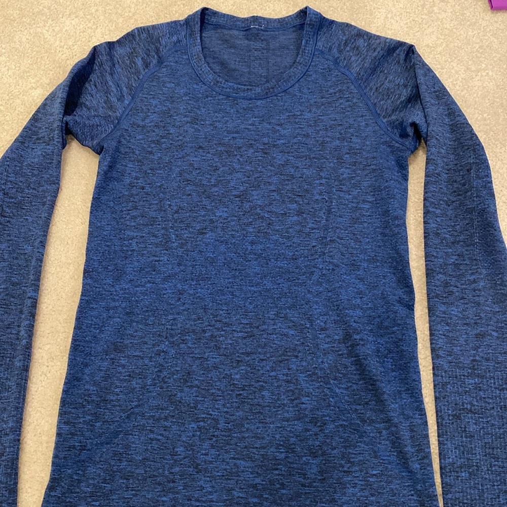 Lululemon Swiftly Tech Blue Long Sleeve
